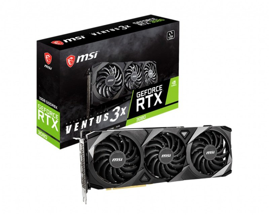 MSI GeForce RTX 3080 VENTUS 3X 10GB OC LHR Graphics Card