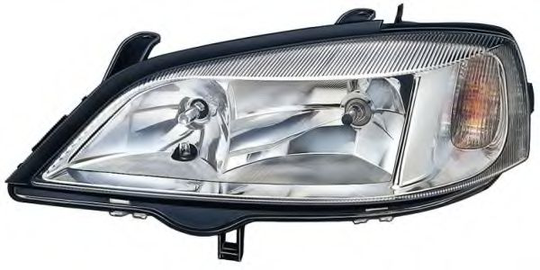 Headlight Halogen 1LG007640-331 by Hella Left