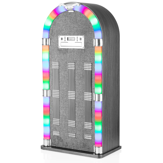 Itek Floorstanding Bluetooth Jukebox with CD Player - Ash Grey