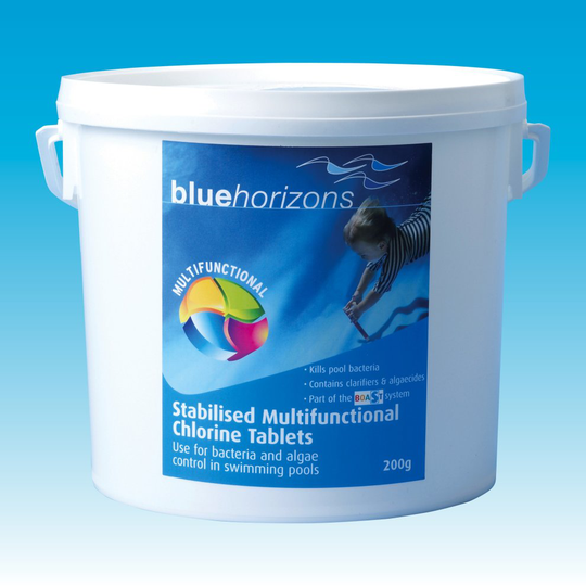 Blue Horizons Multifunctional 200g Chlorine tablets. 5kg