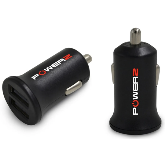Powerz Car Charger for USB 2.4amp - Black