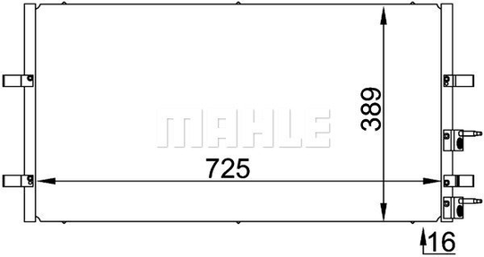 Condenser Air Conditioning 8FC351318-411 by BEHR