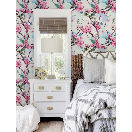 Walllpaper Roll 312X219cm Wallpaper Material With Print Mural Decoration Kitchen Livingroom Bedroom - Flowers Of Apricot