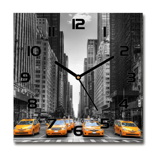 Healani Taxis New York Silent Wall Clock
