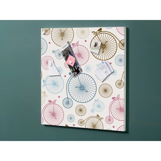 Notiz Motive Bicycle Magnetic Wall Mounted Cork Board