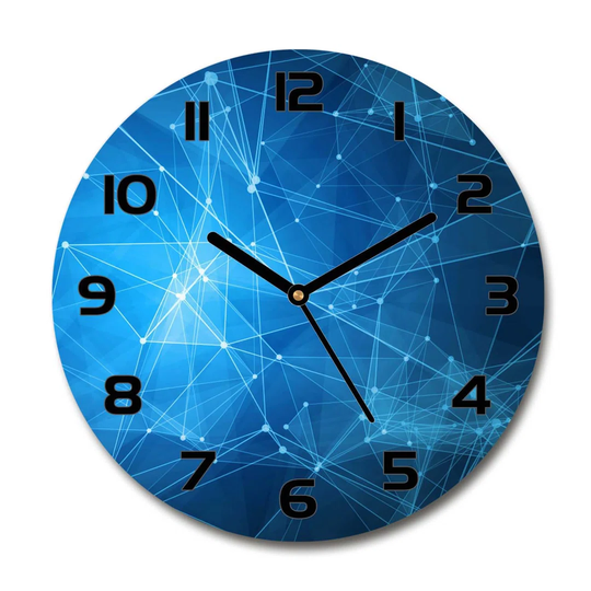 Decoration Picture Art Modern Kitchen Living Room Lines 30cm Silent Wall Clock