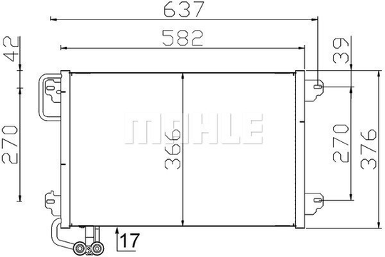 Condenser Air Conditioning 8FC351300-514 by BEHR