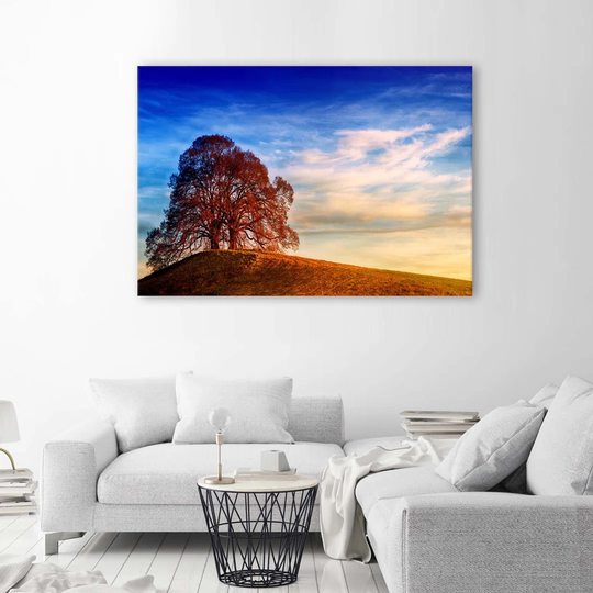 Canvas Print Tree On A Hill Nature