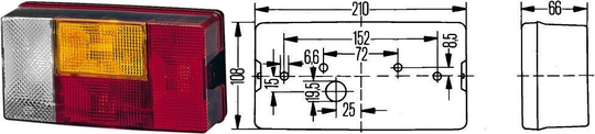 Taillight set SET_2VP 006 040-111 Hella SET2VP 006 040111