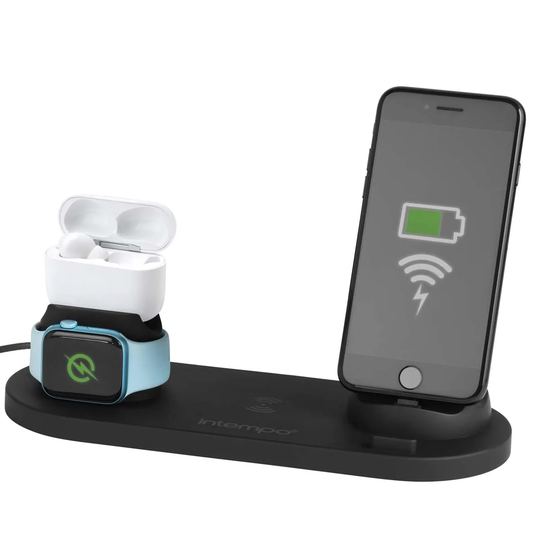 Intempo 4 In 1 Wireless Charging Dock - Black