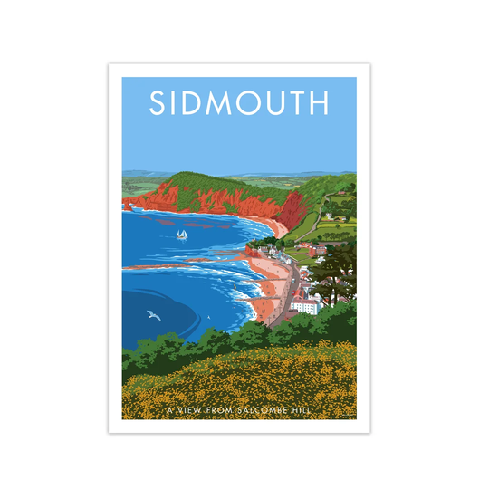 Sidmouth by Stephen Millership - Graphict Art Print on Paper