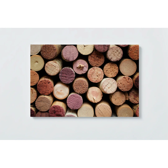Corks Motif Magnetic Wall Mounted Cork Board