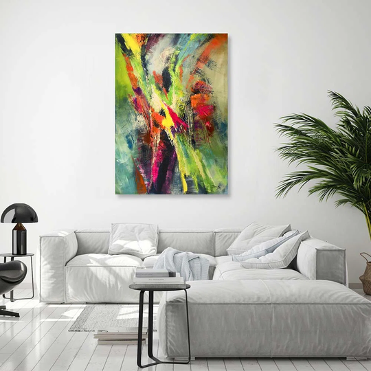 Canvas Print Abstract Coloured Paintings