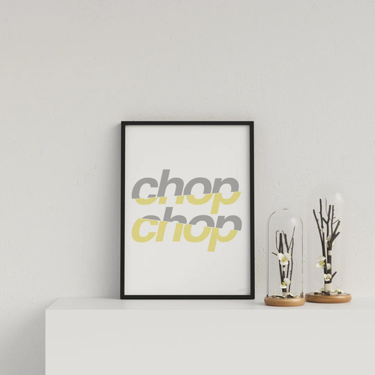 Typography Chop Chop Y&G