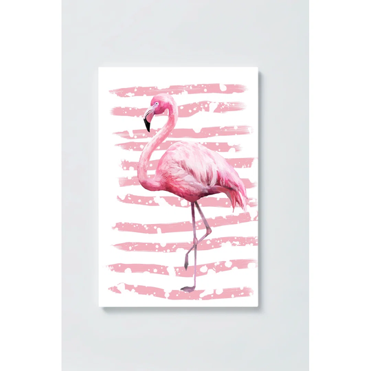 Flamingo Motif Magnetic Wall Mounted Cork Board