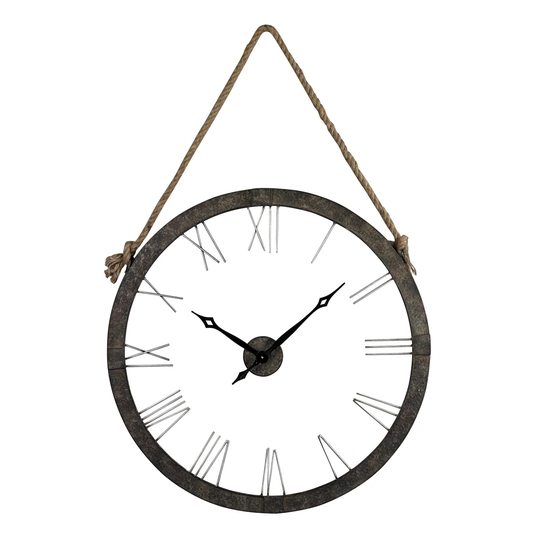 Oversized Hung On Rope 91cm Wall Clock
