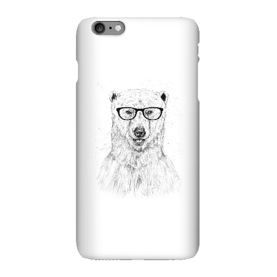 Balazs Solti Polar Bear And Glasses Phone Case for iPhone and Android - iPhone 6 Plus - Snap Case - Gloss
