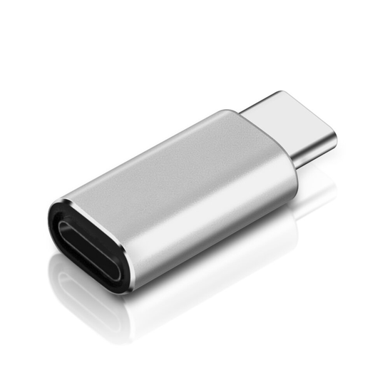 Lightning adapter Female USB C Charge and Synchronisation- Silver