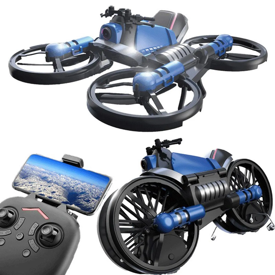 2 In 1 Electric RC Deformation Motorcycle & Drone
