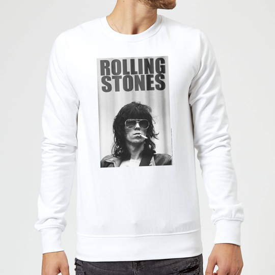 Rolling Stones Keith Smoking Sweatshirt - White - M - White
