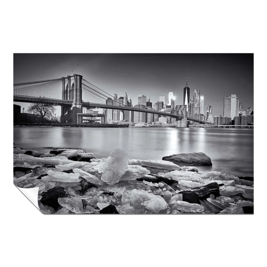 Panther Print Fine Art Prints Architectural New York Brooklyn Bridge Skyline Artistic Unframed Poster, Pictures For Home Walls, Bedroom, Living Room &