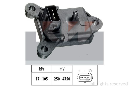 Air Pressure Sensor, height adaptation Made in Italy - OE Equivalent 493003 KW 493003
