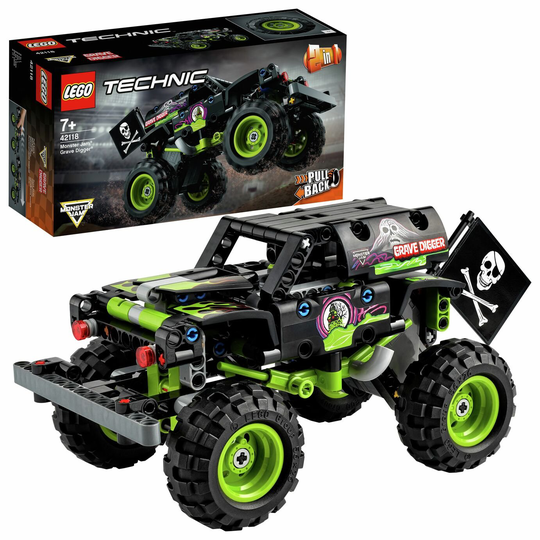 LEGO Technic Monster Jam Grave Digger Truck 2 in 1 Set 42118