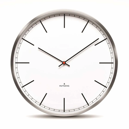 Huygens One Index Clock - White/45Cm
