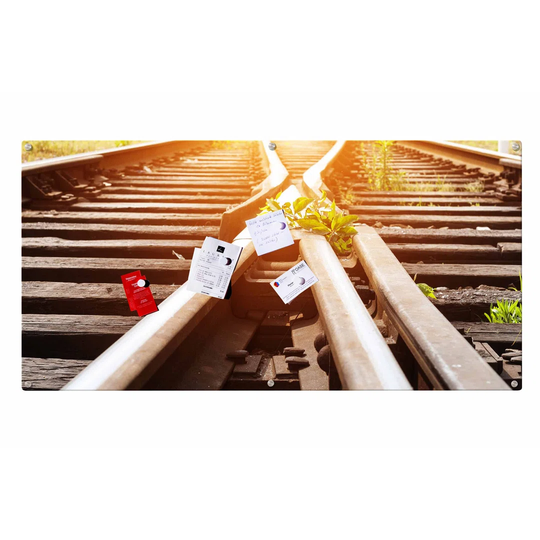 Tracks Magnetic Wall Mounted Photo Memo Board