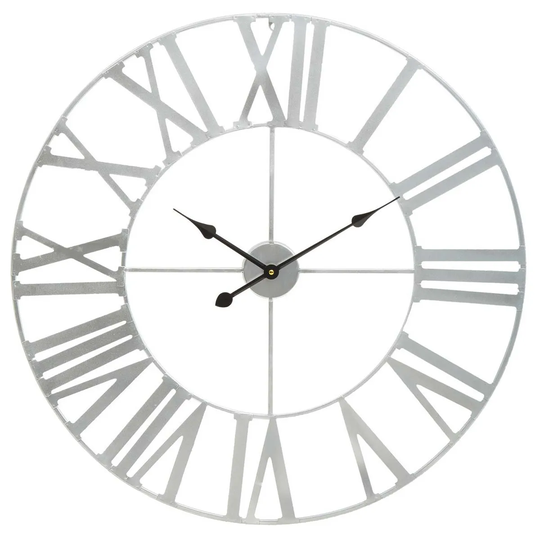 Interiors by PH Silver Metal Wall Clock