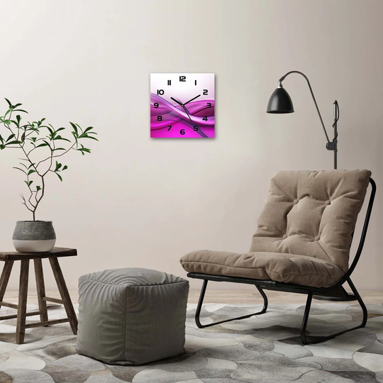 Waves Background Silent Wall Clock