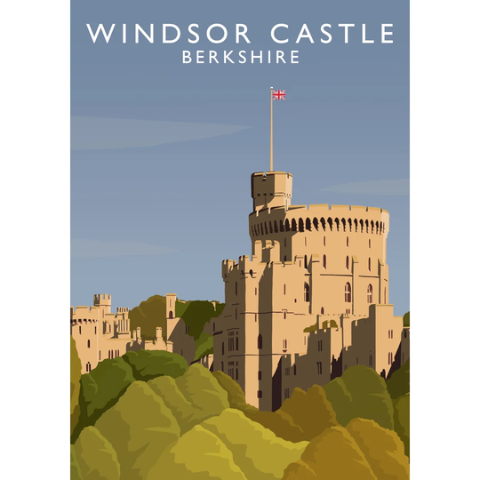 Windsor Castle by Richard O'Neil Graphic Art Print on Paper