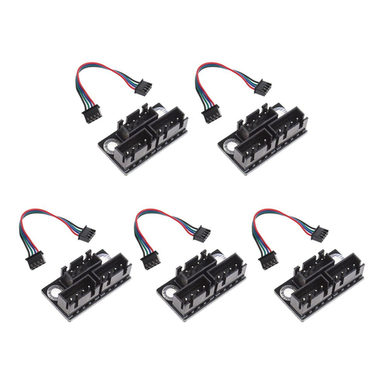 5pcs 3D Printer Dual Z Stepper Motor Parallel Module with 100mm Adapter Cable