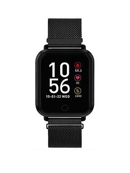 Reflex Active Stainless Steel Mesh Ladies Watch, Black, Women