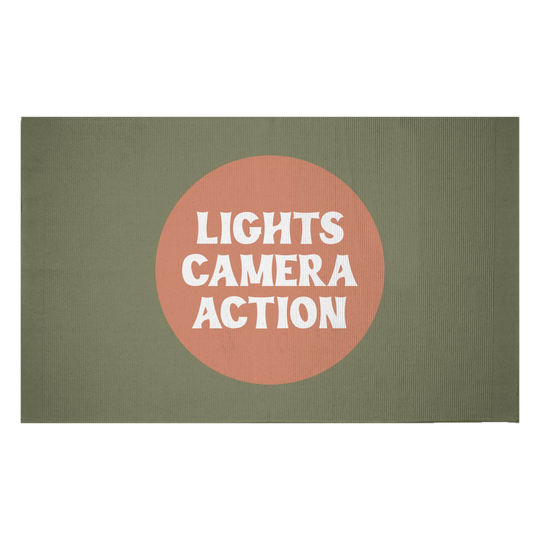 Decorsome Lights Camera Action Woven Rug - Small