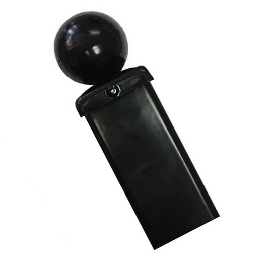 Lepine Concrete-In Blank Metal Post, Flat Top or Ball Top (70mm Sq)
