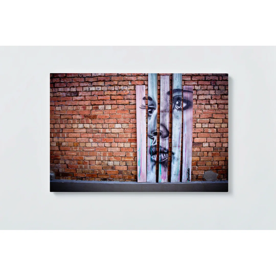 Brick Wall Magnetic Wall Mounted Cork Board