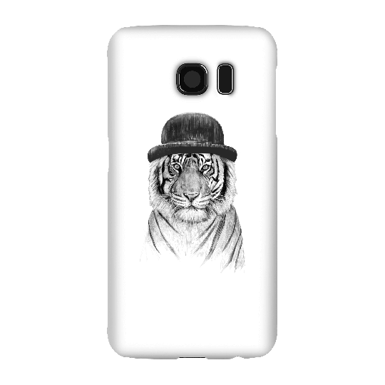 Balazs Solti Tiger In A Hat Phone Case for iPhone and Android - Samsung S6 - Snap Case - Gloss