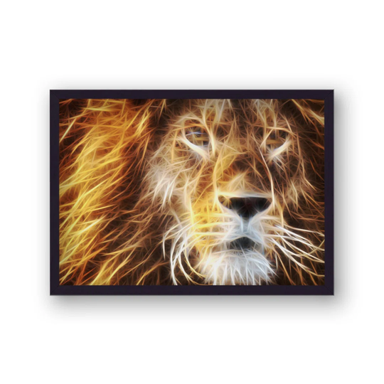 Electric Lion by Vouvart - Picture Frame Graphic Art