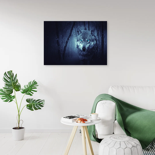 Canvas Print, Blue Animals