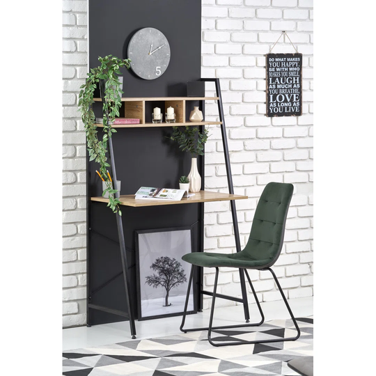 NARVIK B2 Desk Black / Sonoma Oak (1P = 1Pc)