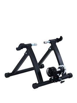 Homcom Foldable Indoor Bicycle Turbo Trainer Bike Trainer - Black