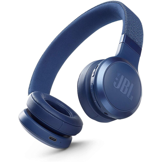 JBL Live 460NC Wireless On-Ear Bluetooth Headphones - Blue