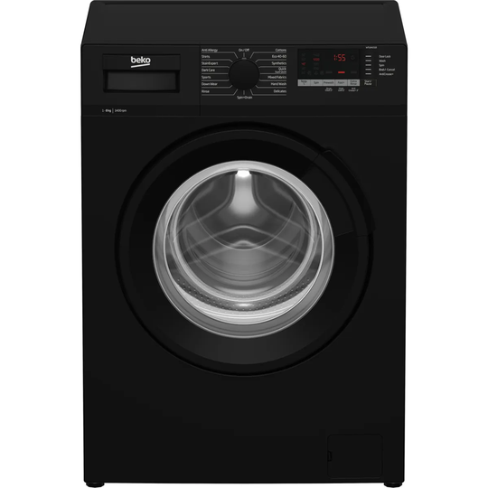 Beko WTL84151B 8kg 1400rpm Freestanding Washing Machine - Black
