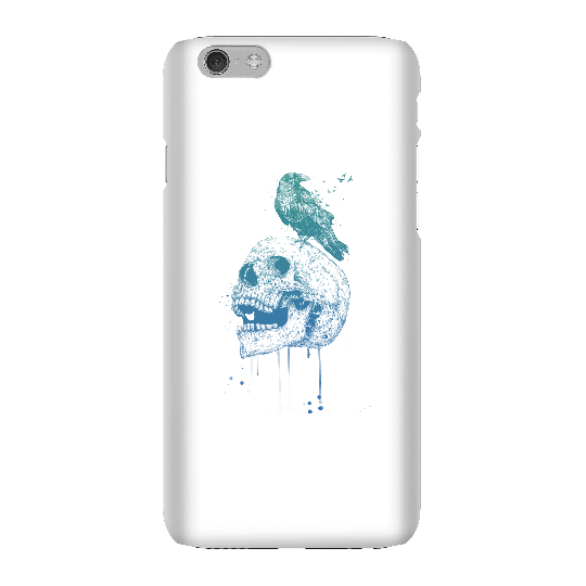 Balazs Solti Skull And Crow Phone Case for iPhone and Android - iPhone 6 - Snap Case - Gloss