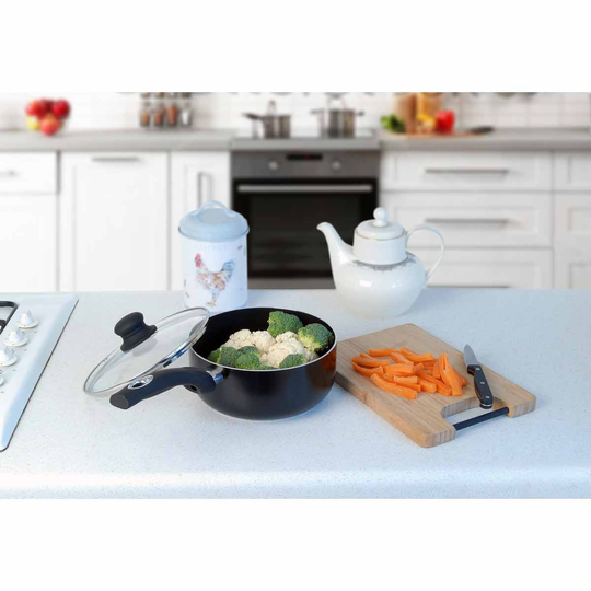 Pendeford Diamond 18Cm Non Stick Sauce Pan & Lid