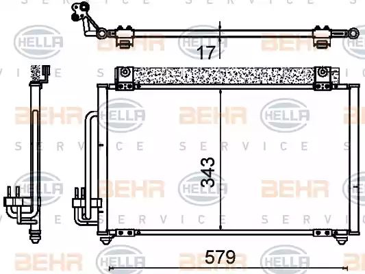 Condenser Air Conditioning 8FC351310-751 by BEHR