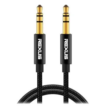 Rexus Universal 3.5mm AUX Audio Cable - 10m - Black