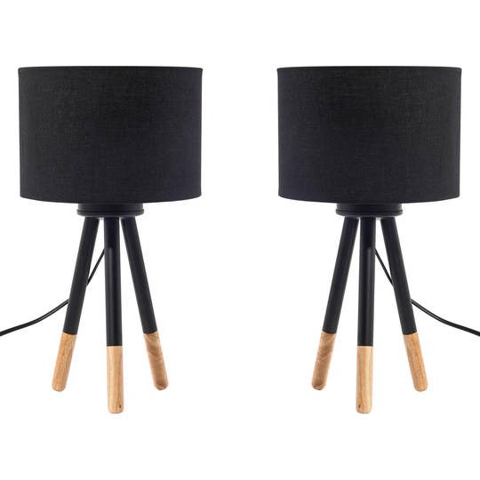 Set Of 2 White Tripod Table Lamps