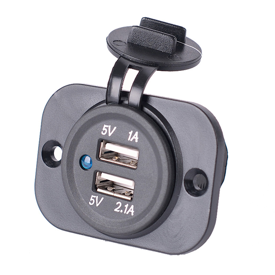 Built-in USB Adapter 2xUSB 5V-2,1A&1A/Input 12V-24V EU E1094